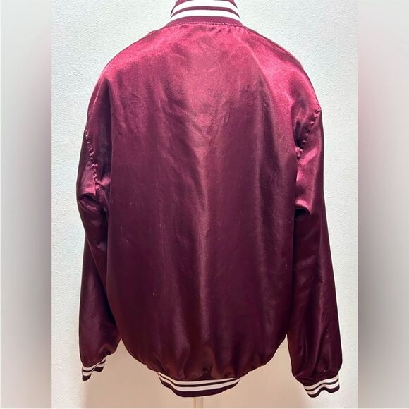 Primitive The Rival Satin Jacket in Burgundy Men Size M - Picture 5 of 8